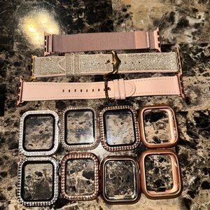 ✨ Apple Watch Accessory Lot Bands Face Covers 40mm✨